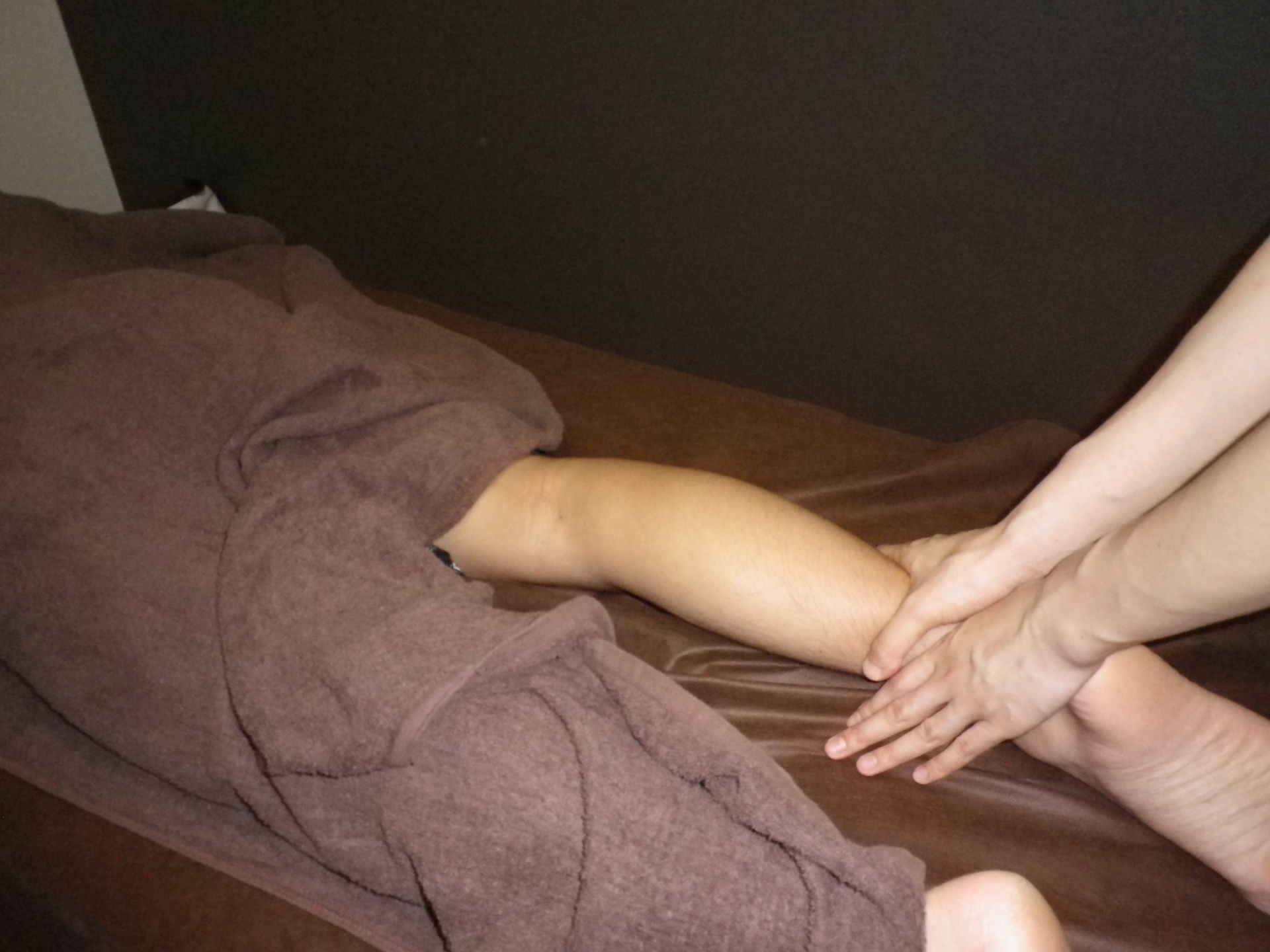 整体アロマの施術写真